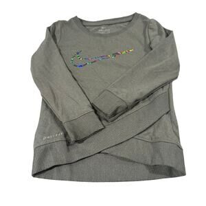 Nike Toddler Girl 2T Grey Dri-Fit Pullover
